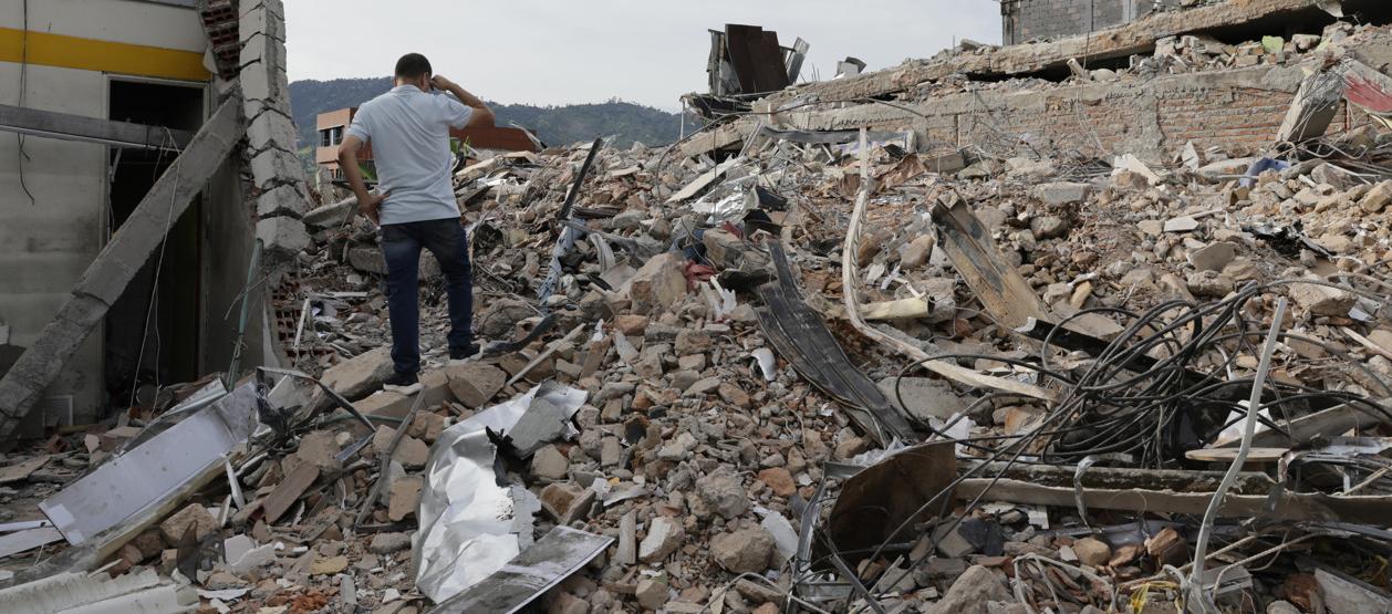 La destrucción en Dosquebradas.