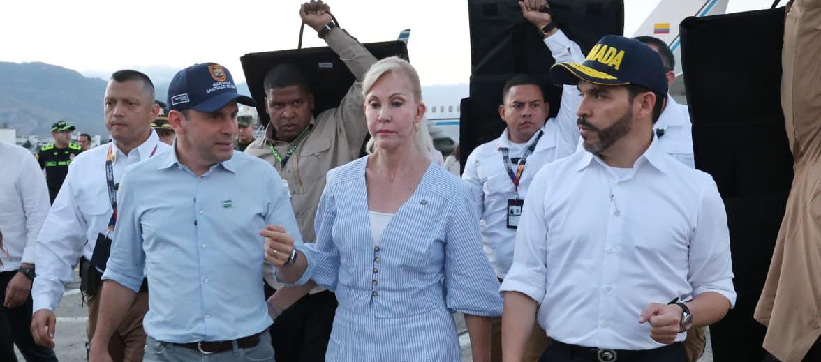 El Alcalde de Cali, la Gobernadora del Valle y el Presidente