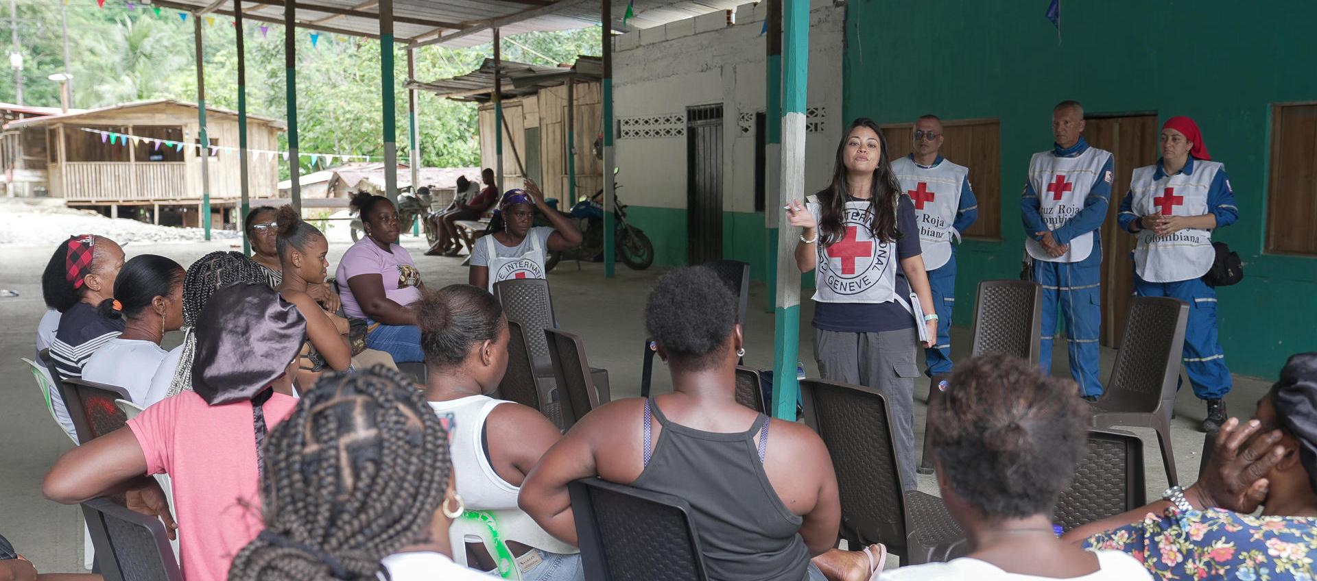 El Comité Internacional de la Cruz Roja en su visita al Chocó.