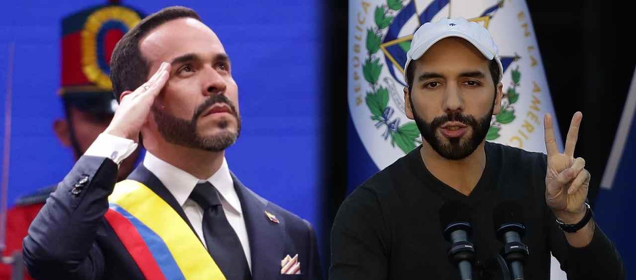 El Presidente Abelardo De La Espriella y el mandatario salvadoreño, Nayib Bukele.