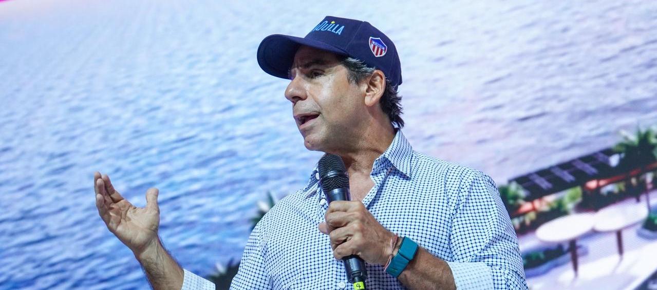 El alcalde Alejandro Char durante el Congreso Nacional de Anato.