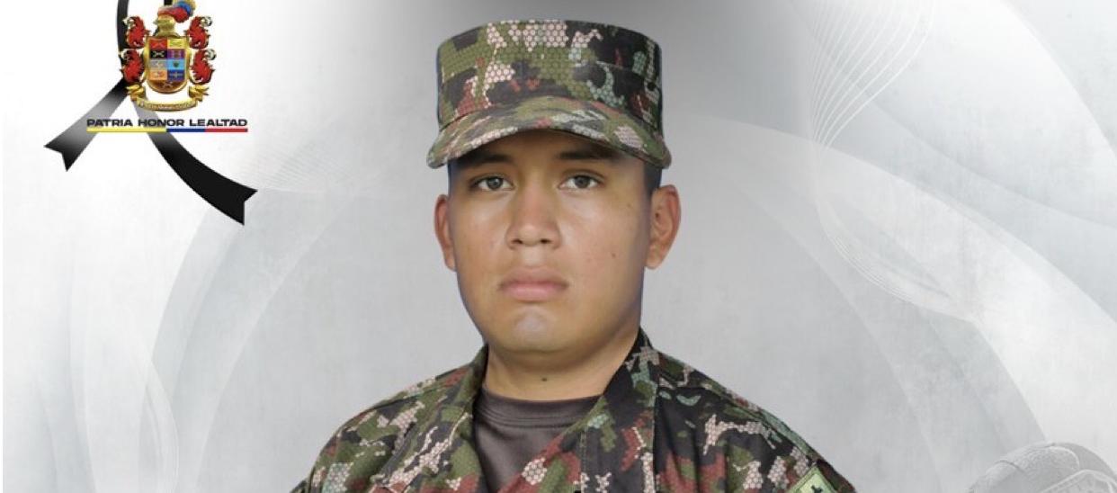 El soldado profesional Luis Felipe Muñoz.