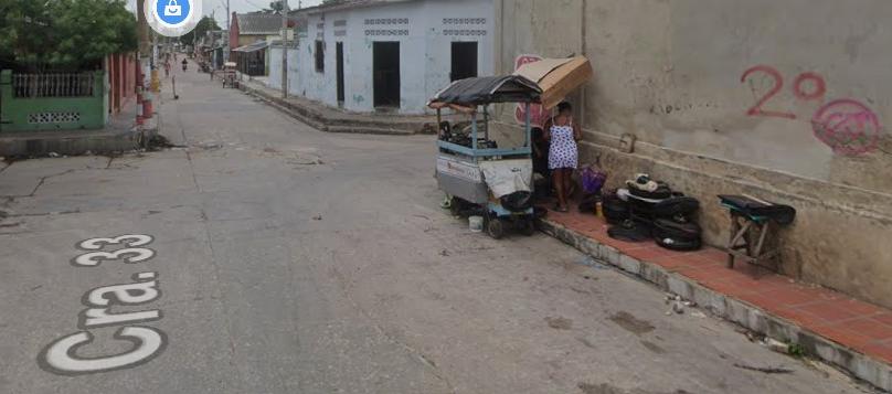 Esquina de la calle 29 con carrera 33.