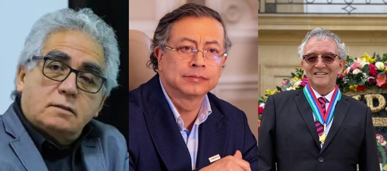 Augusto Rodríguez, el expresidente Gustavo Petro, y Jorge Lemus. 