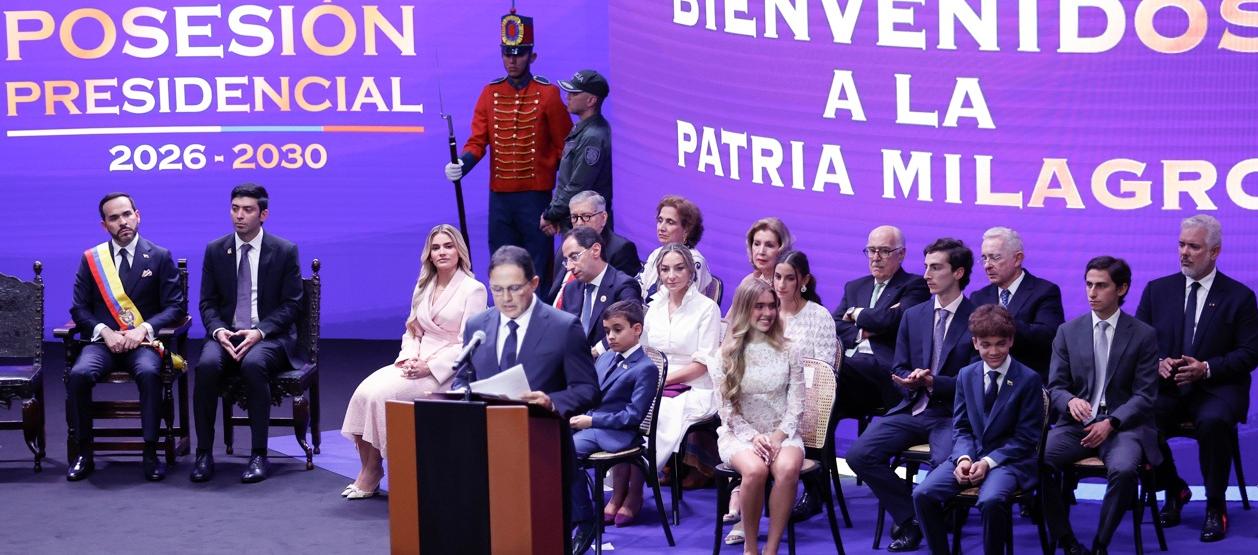 El presidente del Congreso Honorio Henríquez durante su discurso