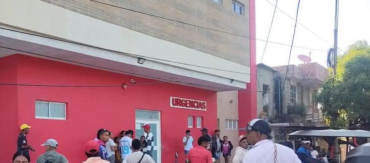 Hospital de Palmar de Varela, a donde fue llevada la víctima. 