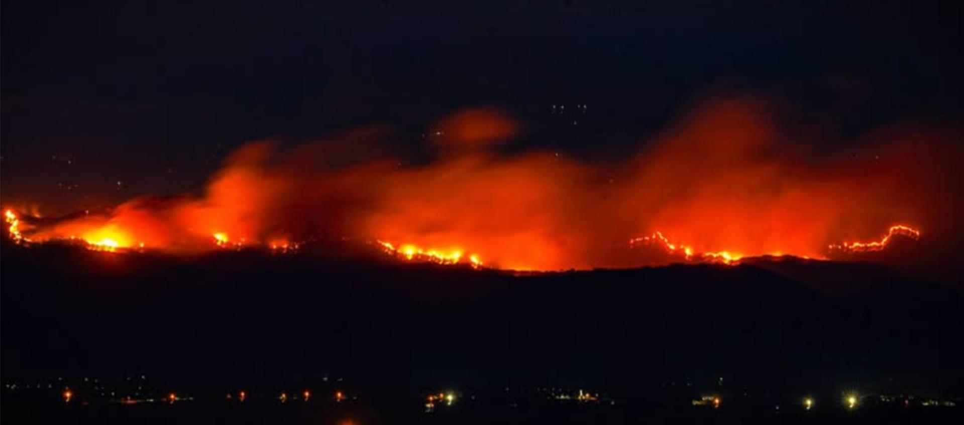 Incendio forestal en Tolima.