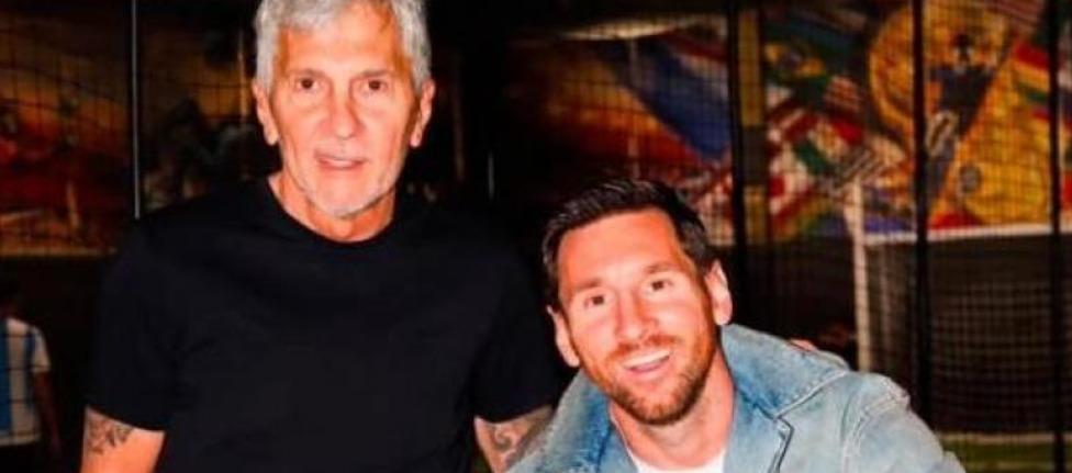 Jorge y Lionel Messi.