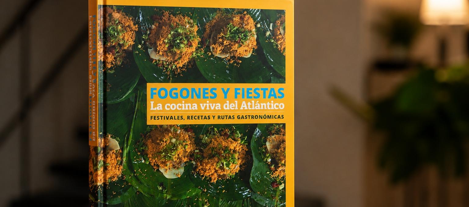La portada del libro está inspirada en los pasteles de Pital de Megua.