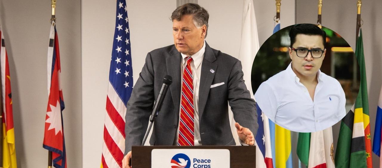 Christopher Landau, Subsecretario de Estado de los Estados Unidos, y el activista Franklin Humberto ‘Beto’ Coral.