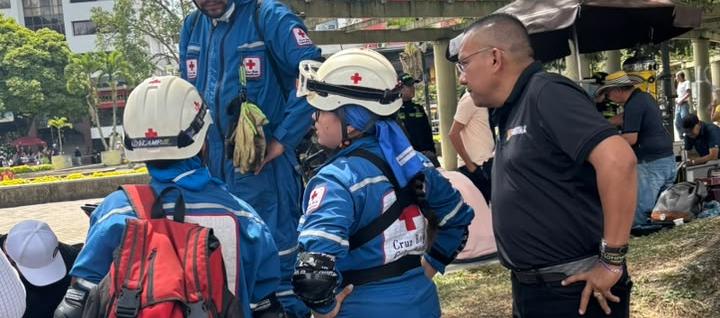 Leonardo Reales, personero de Pereira durante la atención a la emergencia.