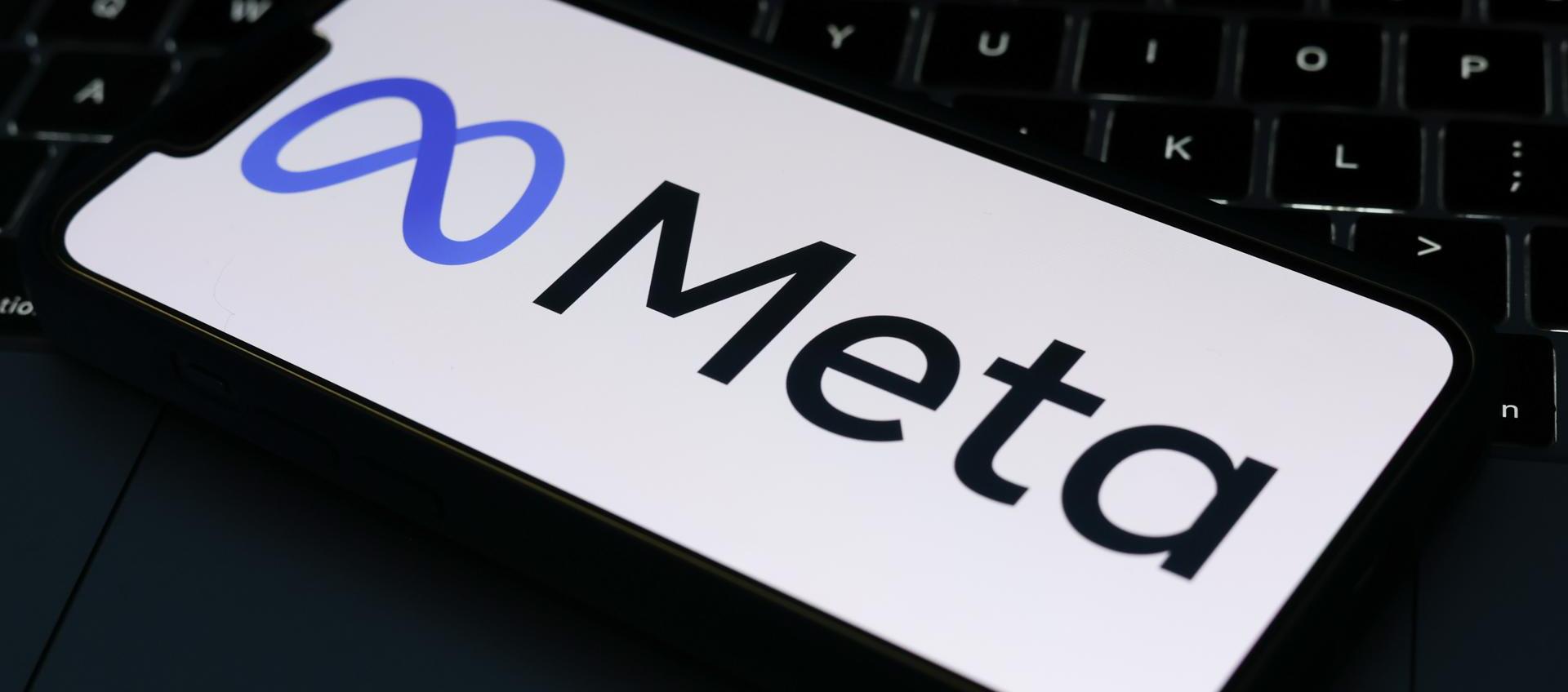 Logo de Meta. 