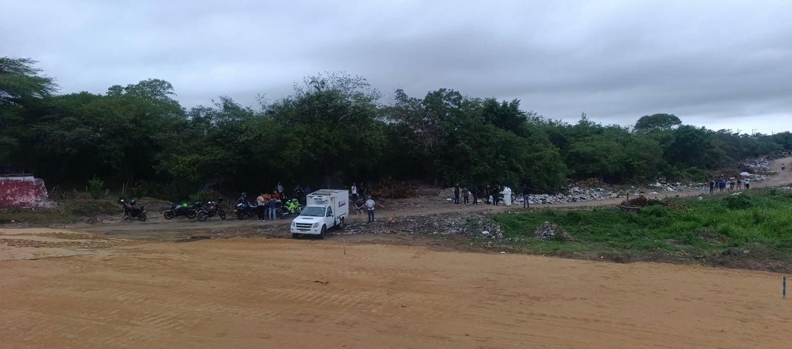 Lugar donde encontraron el cuerpo.