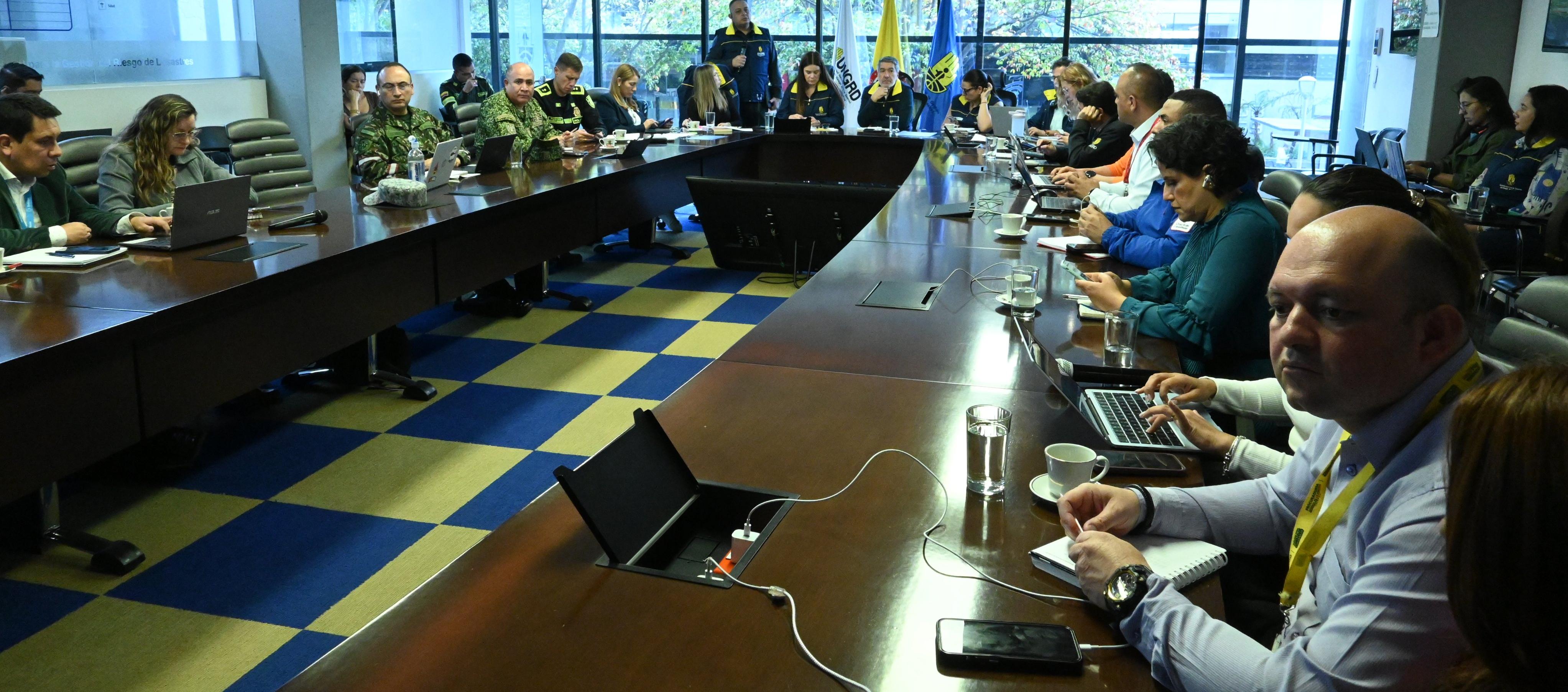 Mesa de trabajo de la UNGRD