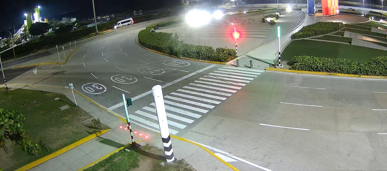 Momento del accidente.