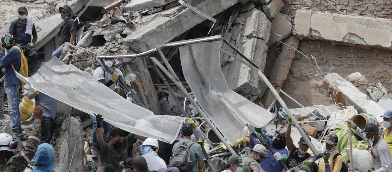 Imagen de las labores de rescate.