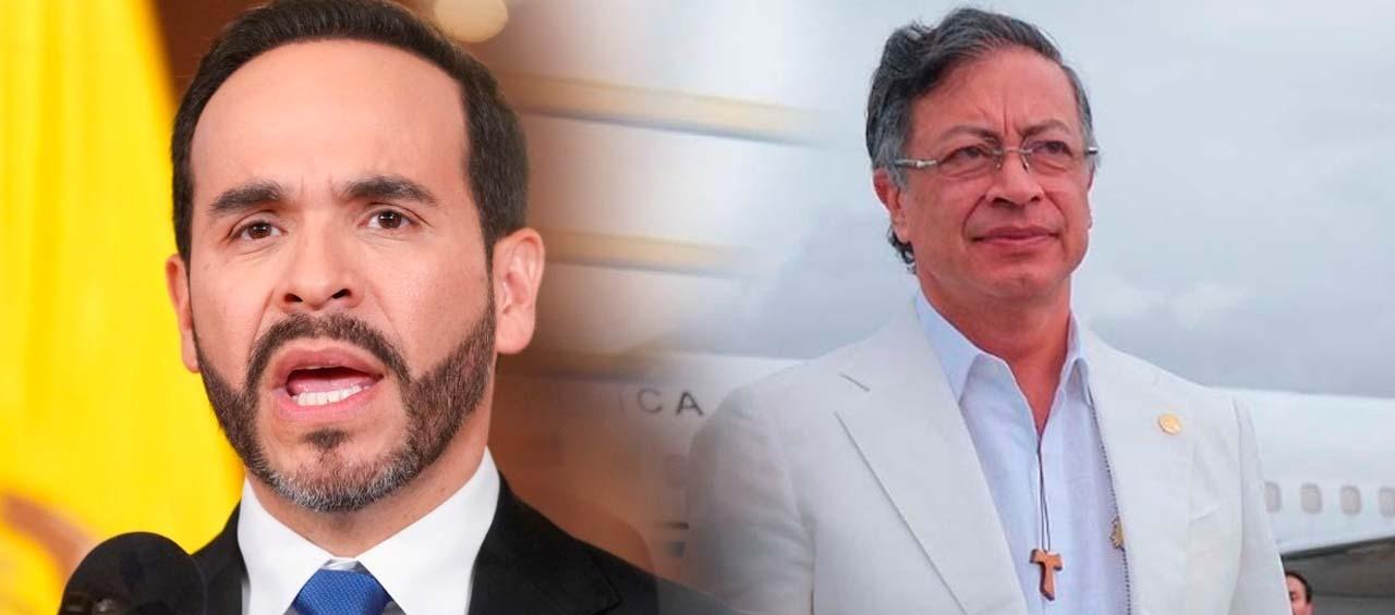 Presidente Abelardo De La Espriella y el expresidente Gustavo Petro. 