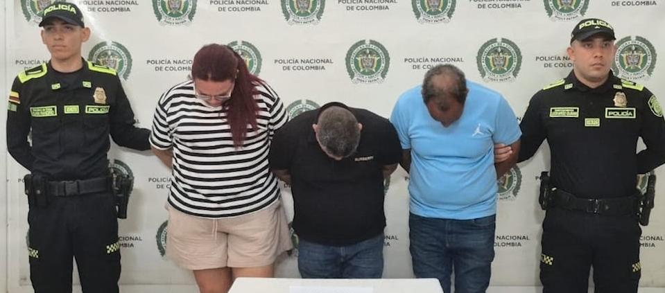 Magnolia Margot Valencia, Pedro Celestino Gutiérrez Mendoza y Manuel Fuentes Pérez.
