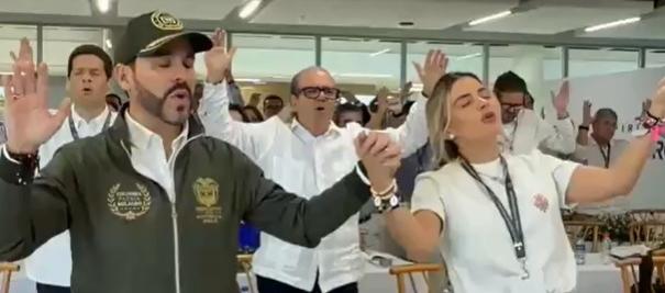 El Presidente electo Abelardo De La Espriella y la primera dama Ana Lucía Pineda.