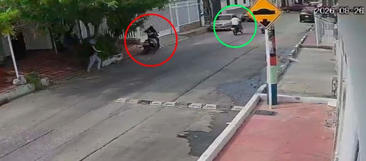 Robo de motocicleta en el barrio Buena Esperanza. 