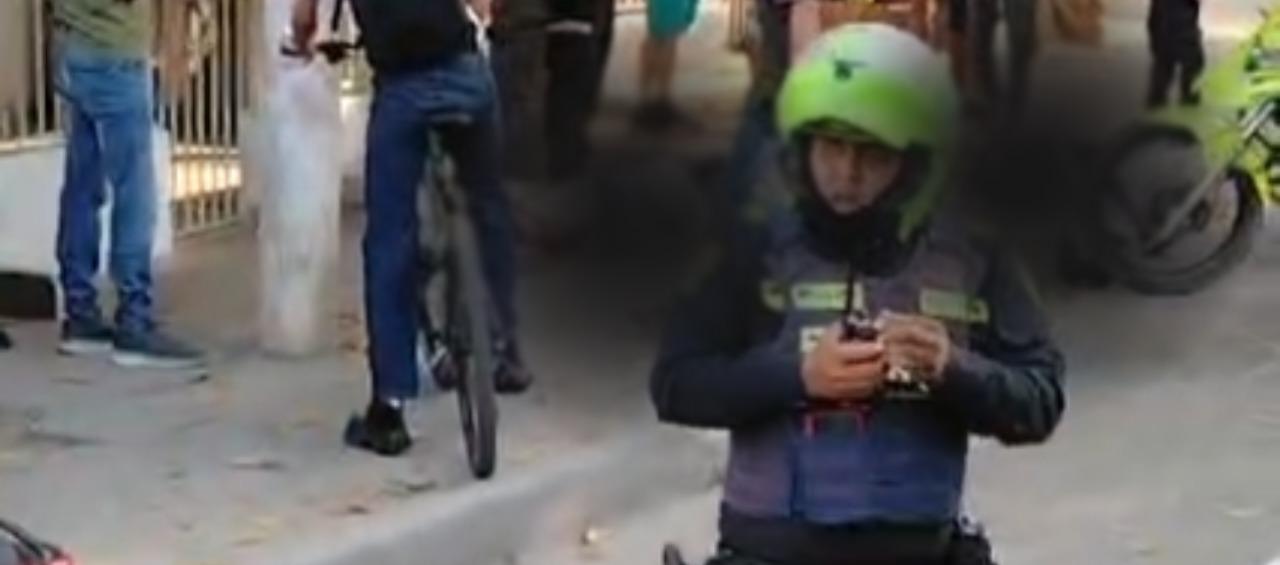 Lugar donde se registró la balacera entre la Policía y los presuntos sicarios. 