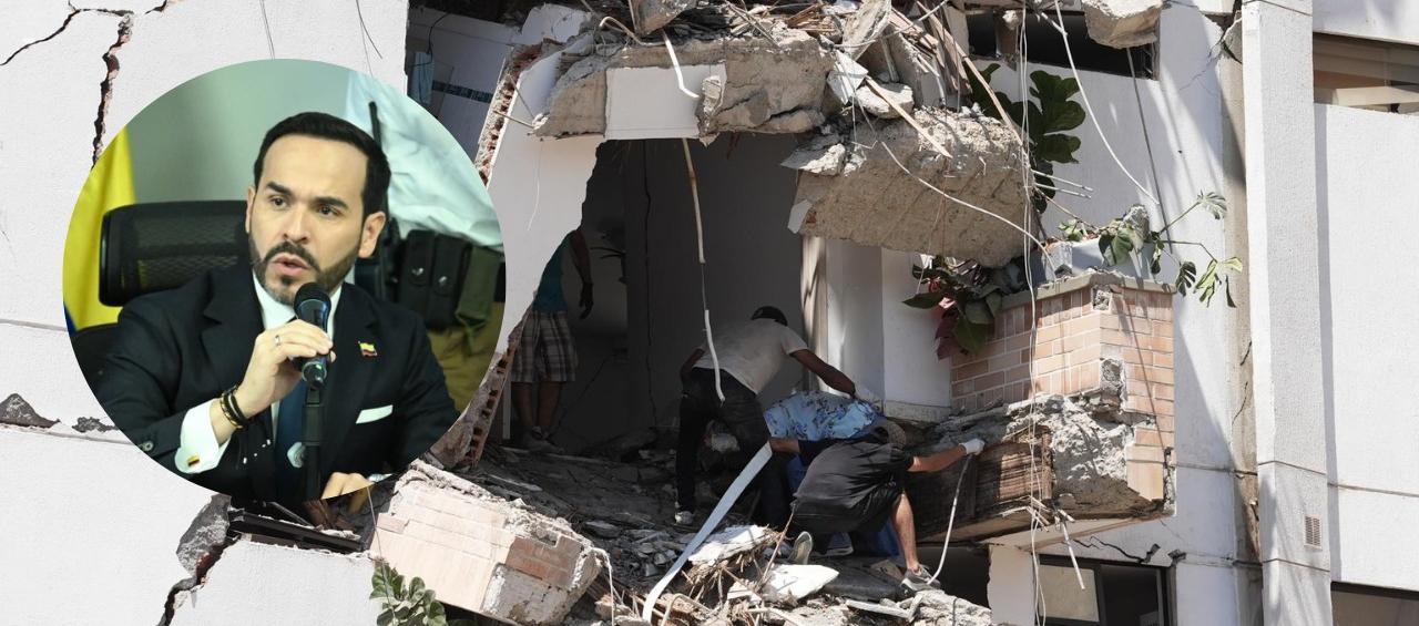 Presidente Abelardo De La Espriella entrega balance de muertos y heridos por terremoto.