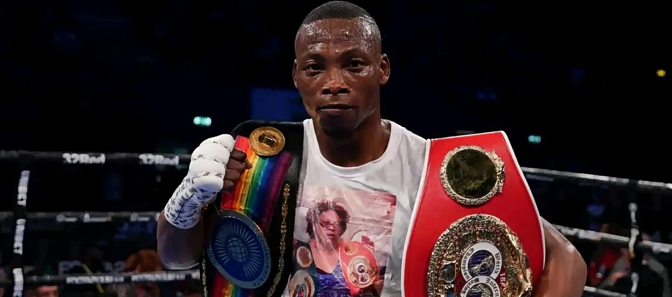 Excampeón mundial de boxeo sudafricano Zolani Tete.