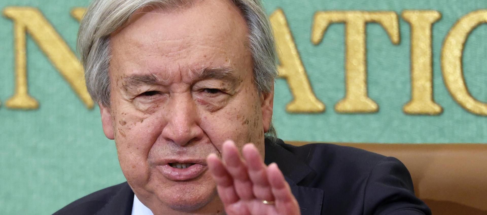 Secretario general de las Naciones Unidas, Antonio Guterres. 