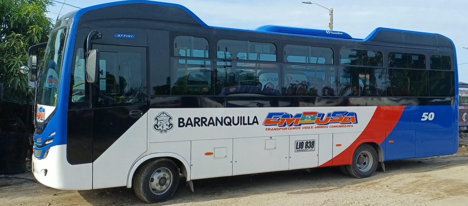 Bus de Embusa que trabajará junto a Transmetro. 