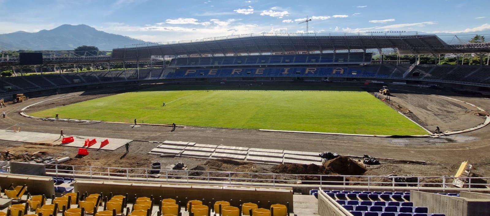 Estadio de fútbol Hernán Ramírez Villegas de Pereira. 