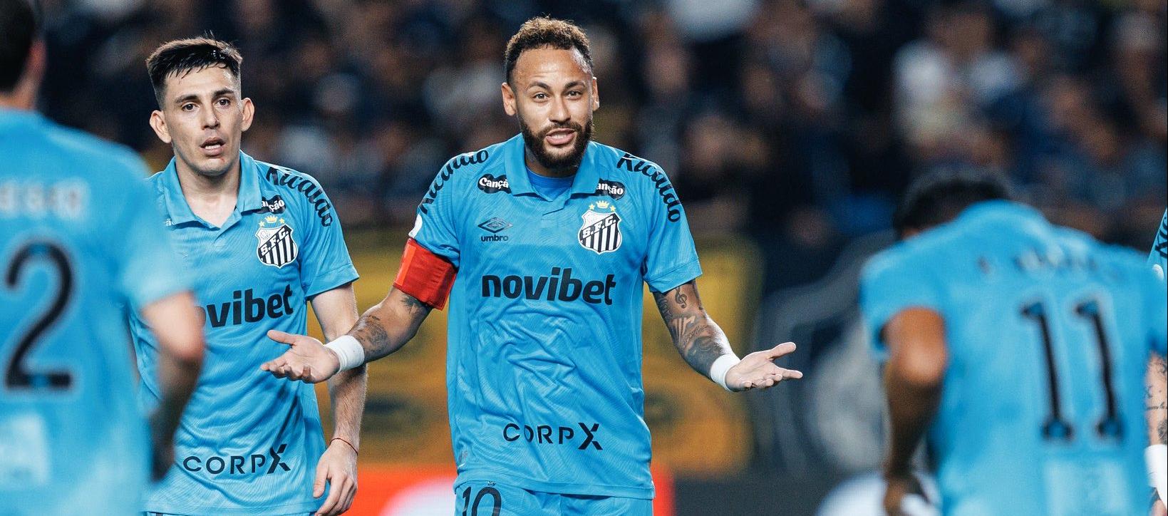 Neymar, delantero y capitán del Santos. 