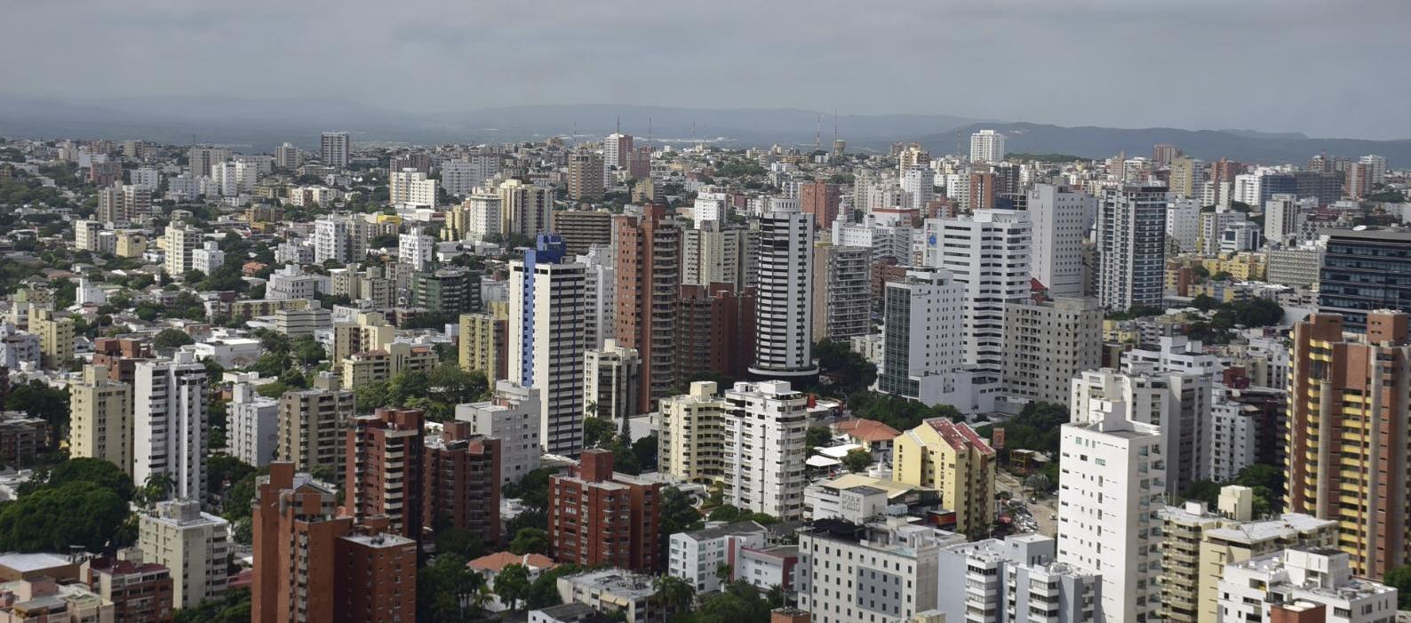Vista panorámica de Barranquilla. 