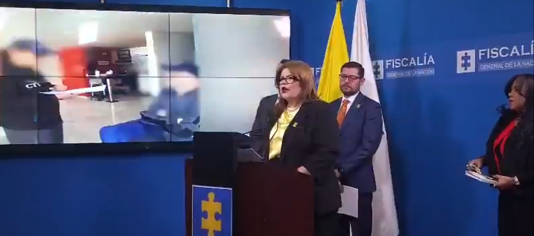Rueda de prensa de la Fiscalía. 