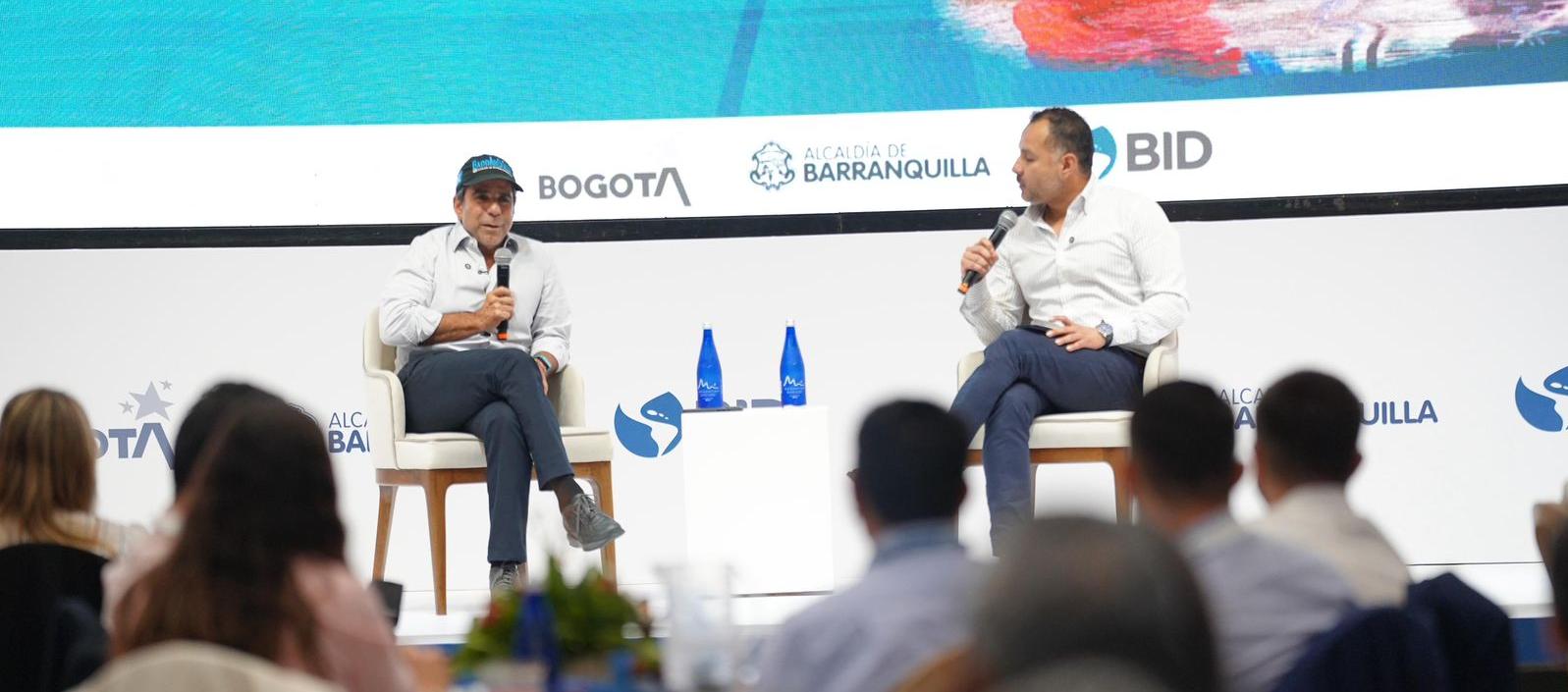 El alcalde Alejandro Char en la Red de Ciudades del BID, que se realiza en Barranquilla.