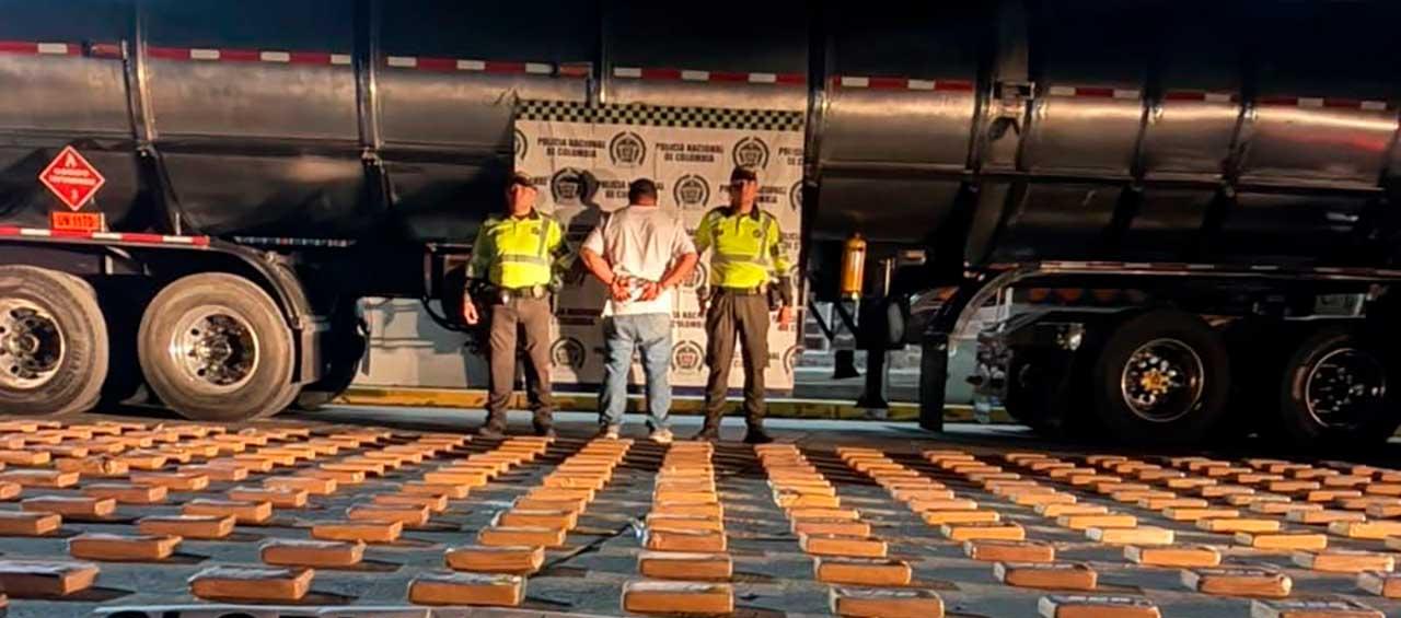 La cocaína incautada.