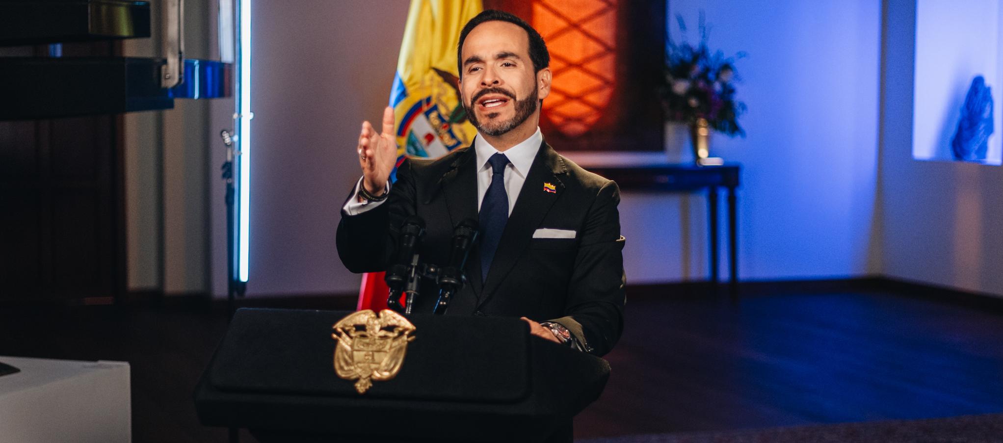 El Presidente de Colombia, Abelardo De La Espriella.