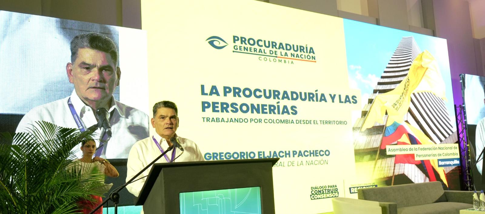 Procurador General de la Nación, Gregorio Eljach. 