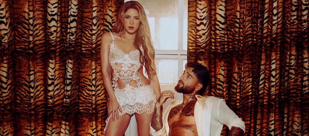 Maluma y Shakira en el anuncio de su nueva colaboración. 