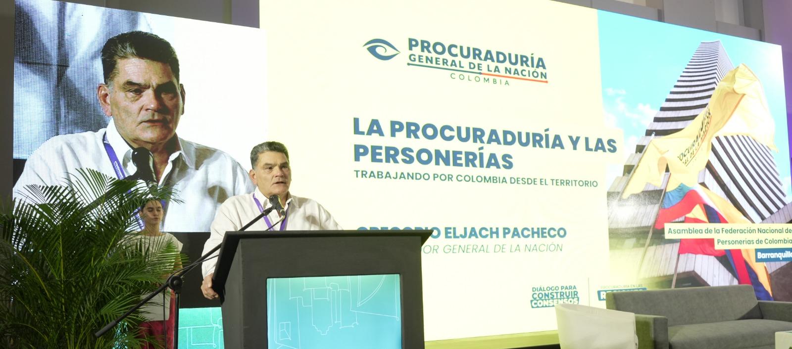 Procurador General de la Nación, Gregorio Eljach. 