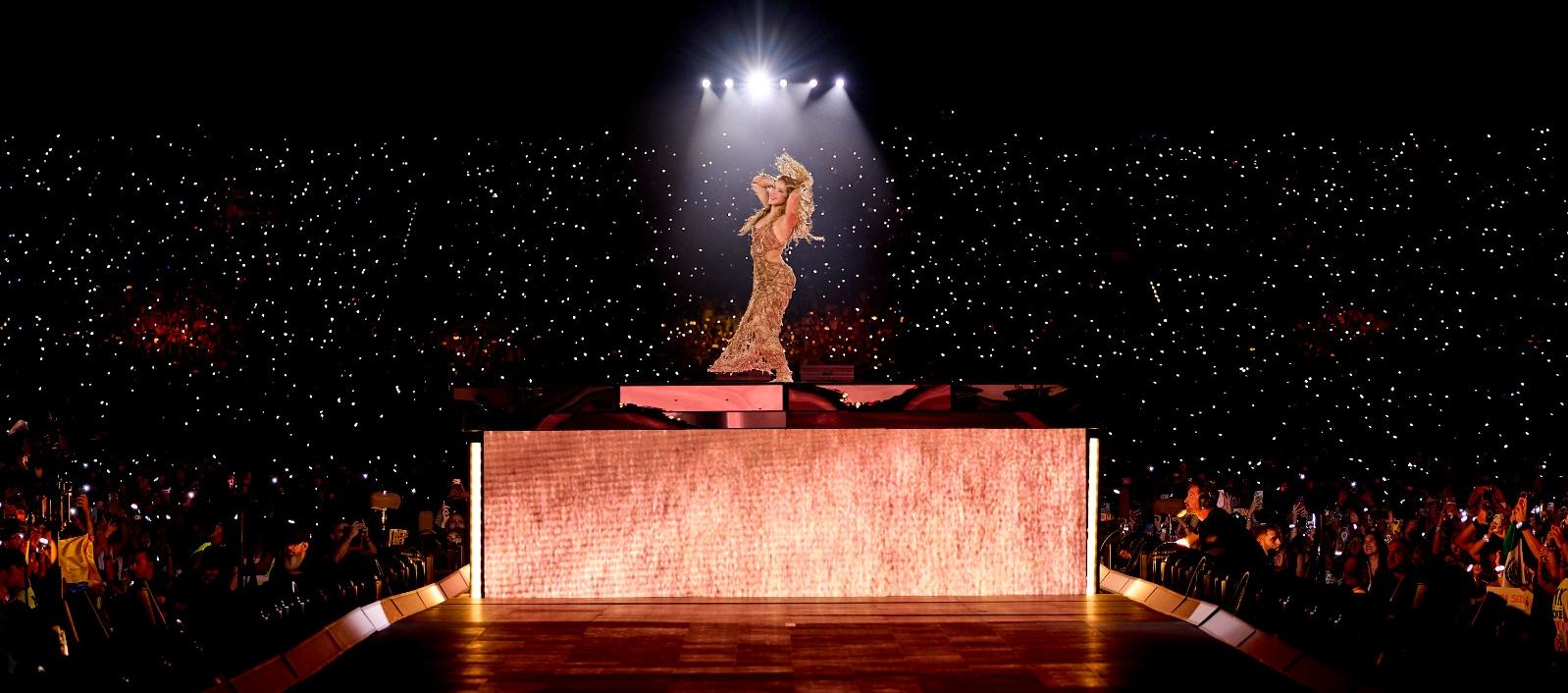 Shakira cantó todos sus éxitos. 