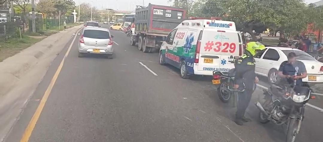 Accidente en la vía Circunvalar