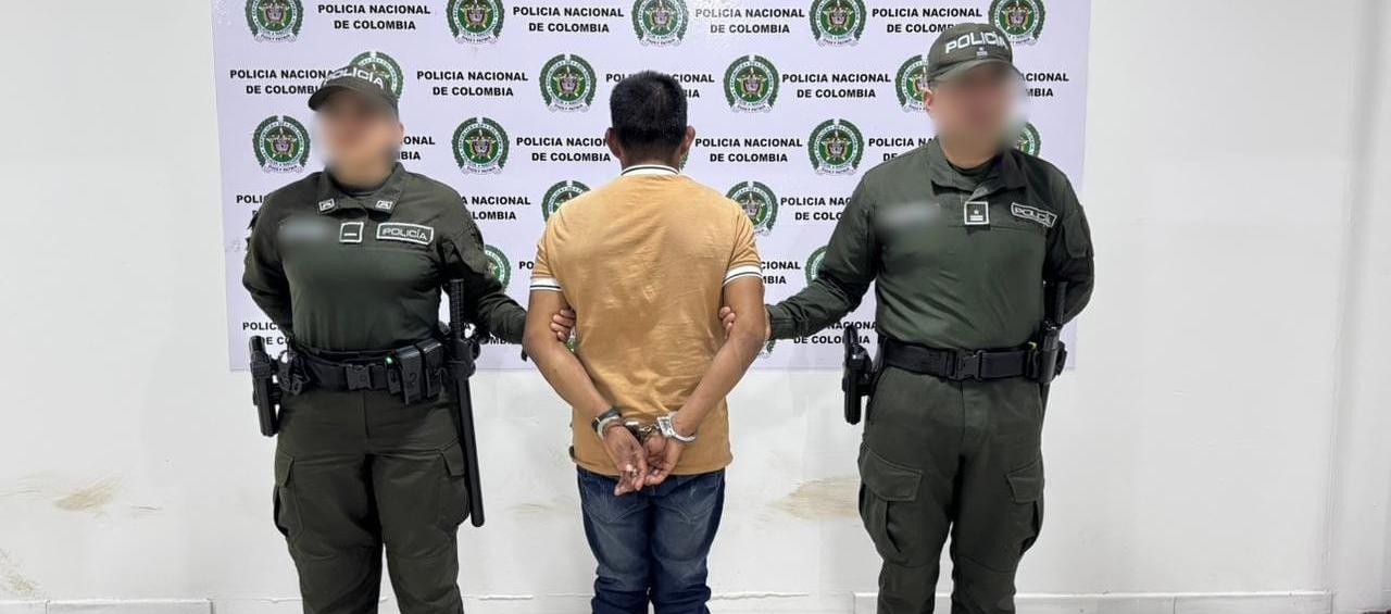 Alias 'Alejo', capturado por la Policía Nacional. 