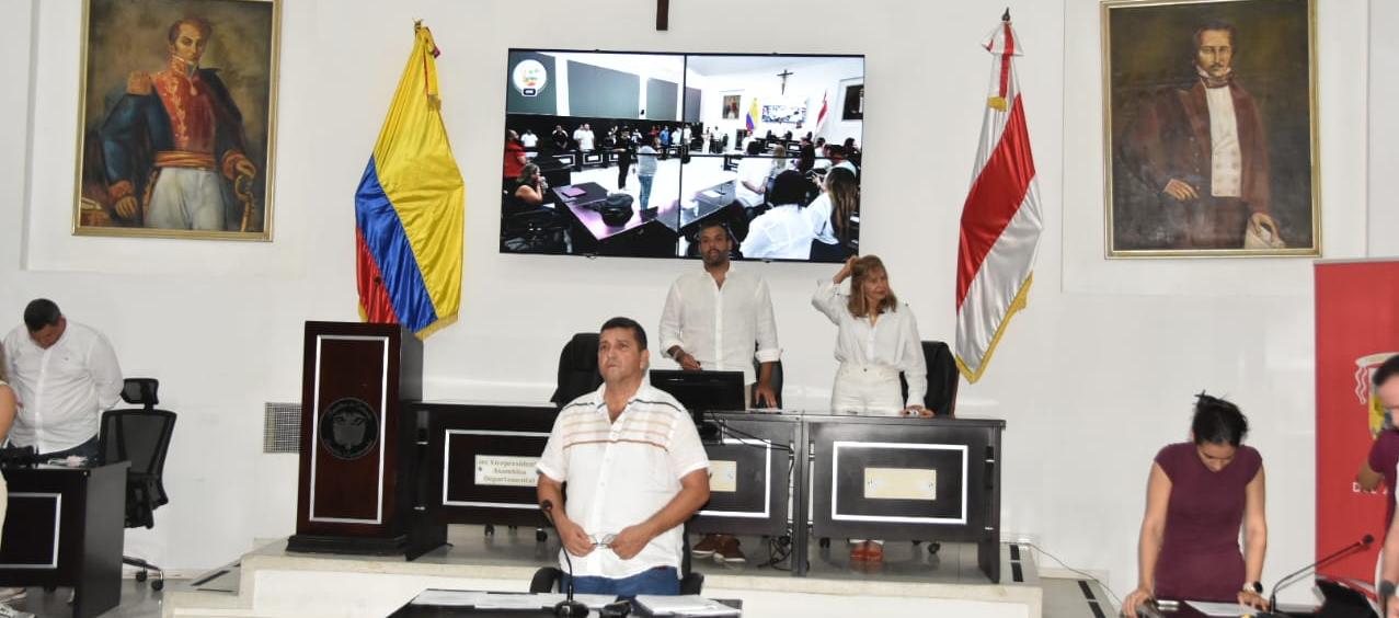 Imagen de la sesión de este martes.