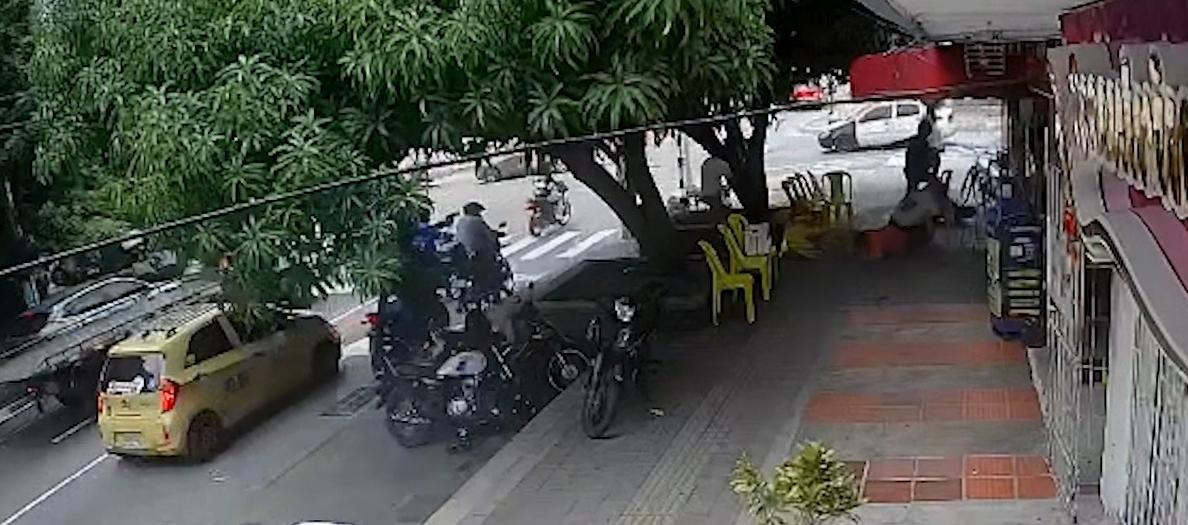 Momento del ataque a bala.