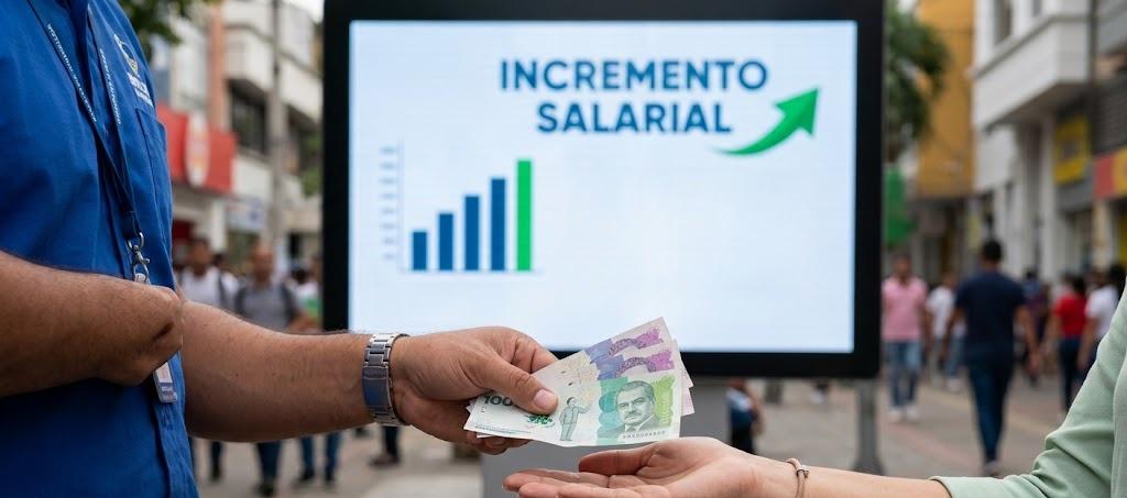 Imagen de referencia de aumento salarial.