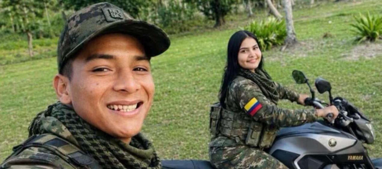 Alias 'Bendito Menor' y su pareja 'La Bebecita'. 