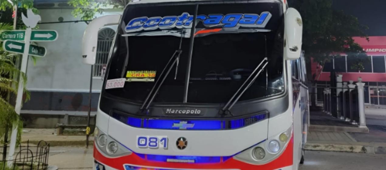 Empresa transportadora Cootragal. 