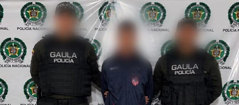 Capturado por extorsión. 