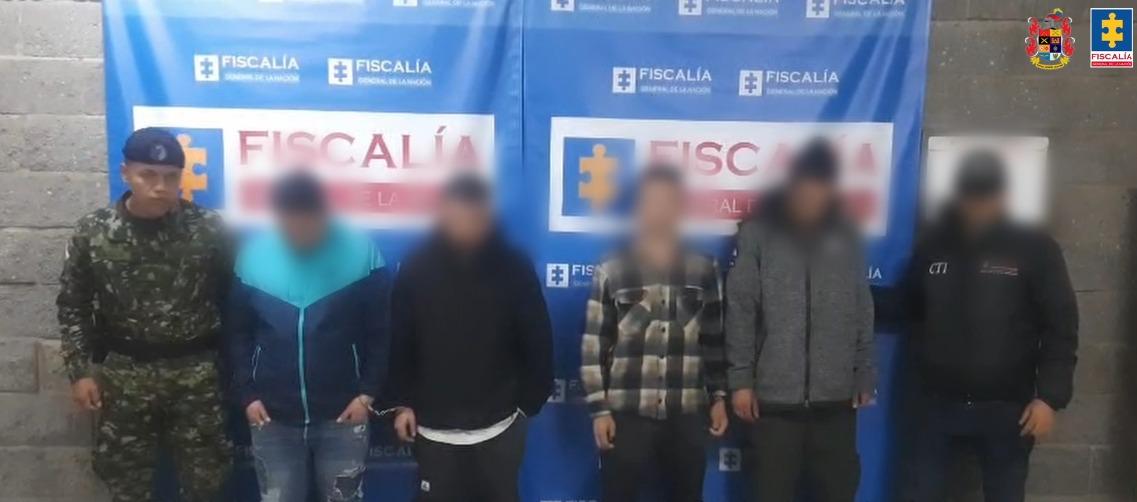 Capturados en el operativo de liberación. 