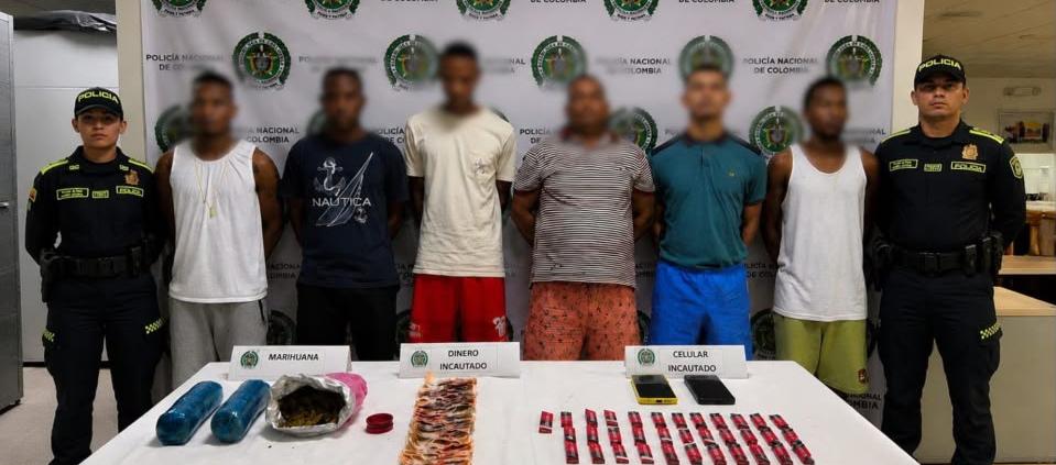 Cuatro capturados y dos imputaciones en Cartagena. 